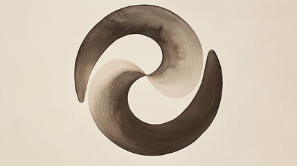 Poster - Beautiful black and white painting on a canvas displaying sophisticated abstract patterns with elegant monochrome visuals and aesthetic