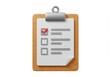 © stock.metket.com - Clipboard with checklist and red checkmark on white background, 3d render