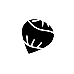 Poster - Hazelnut icon Vector flat, simple illustration for web and app..eps