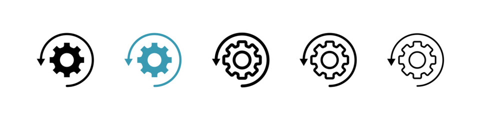 Poster - Recovery icon vector simple design