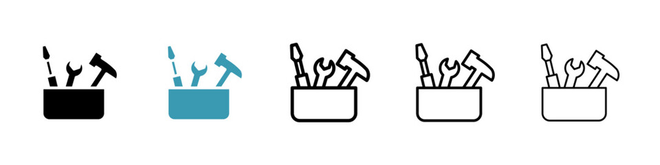 Leinwandbilder - Tools box icon vector simple design