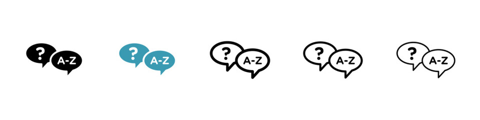 Poster - Terminology icon vector simple design