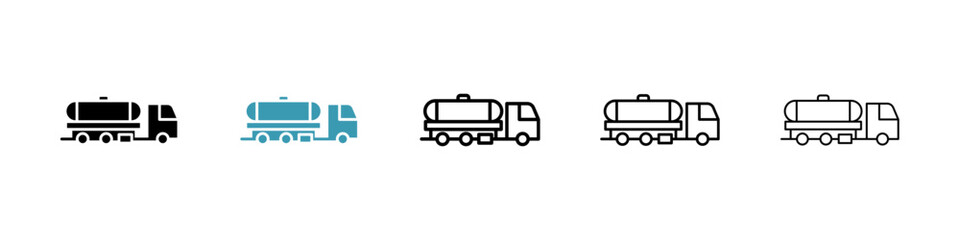 Poster - Tank truck icon vector simple design