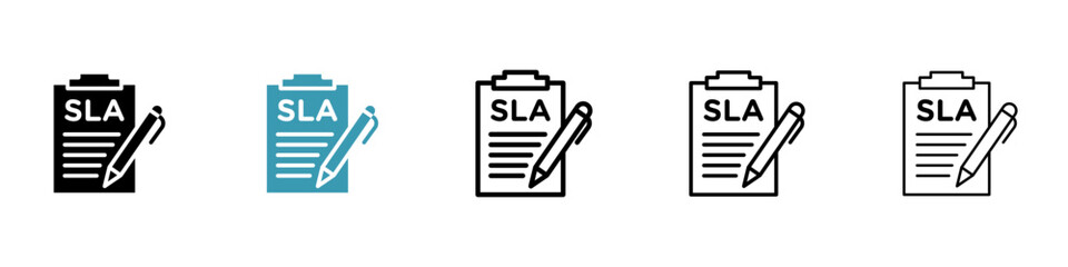 Poster - SLA icon vector simple design