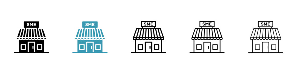 Poster - SME icon vector simple design