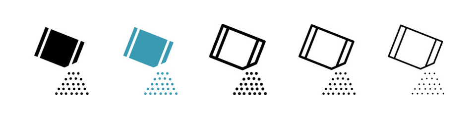 Leinwandbilder - Packet soluble powder icon vector simple design