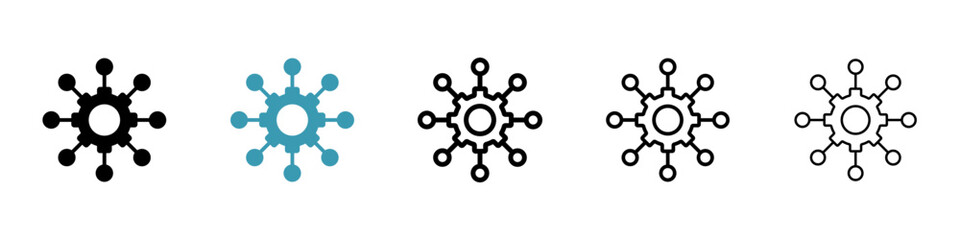 Poster - Multichannel marketing icon vector simple design