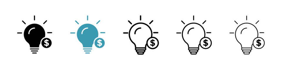 Poster - Money idea icon vector simple design