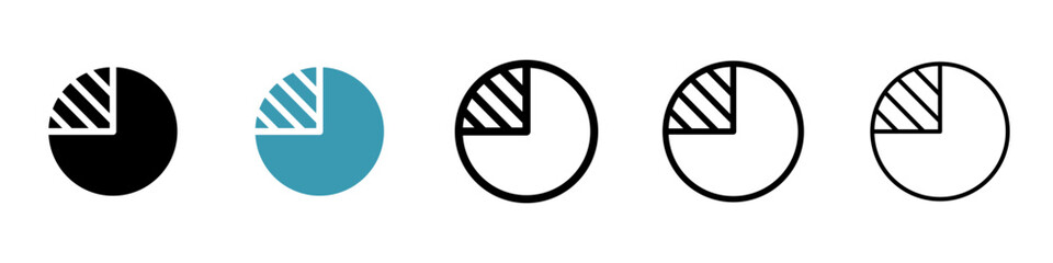Poster - Market share icon vector simple design