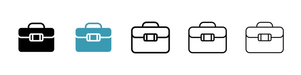 Poster - Laptop bag icon vector simple design