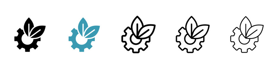 Poster - eco industry icon vector simple design