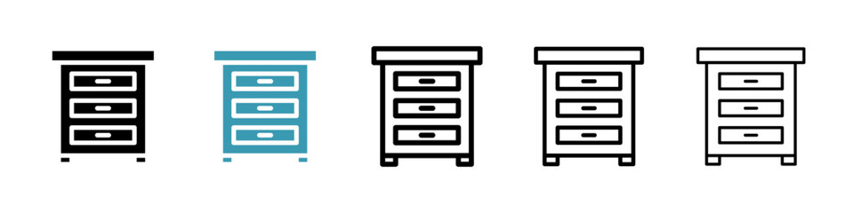 Poster - Dresser icon vector simple design