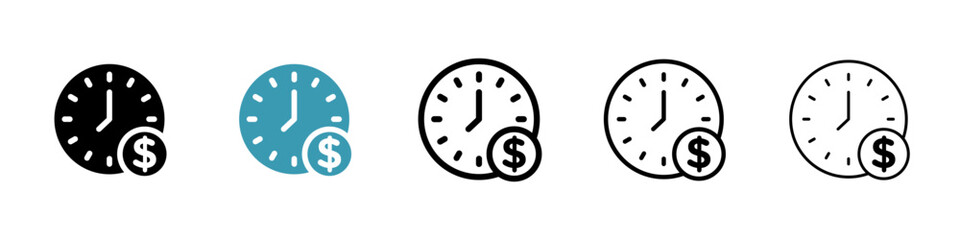 Poster - Deposit period icon vector simple design