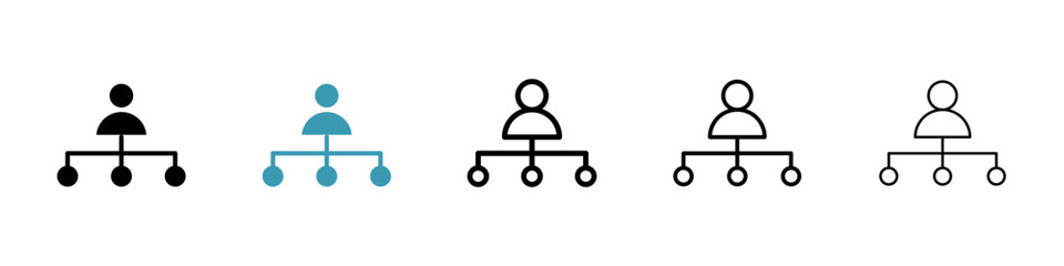 Poster - Department head icon vector simple design