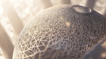 Aufkleber - Sphere with distinct patterns captured in a layered abstract icon illustrating depth and complexity in a creative artistic design