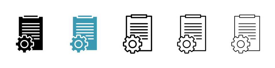 Poster - Compile icon vector simple design