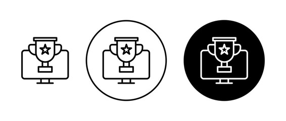 Poster - competition win icon vector simple design