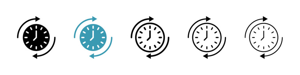 Poster - Change or update the date icon vector simple design
