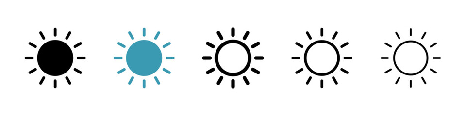 Poster - Brightness icon vector simple design