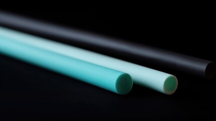Poster - captivating close-up of contrasting colors in everyday objects