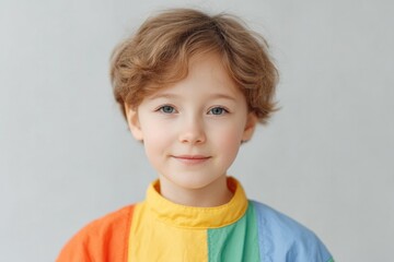 Aufkleber - capture joyful portrait of child in costume for vibrant party with blurred background to highlight t