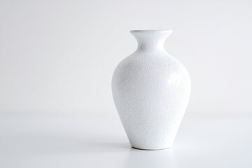 Poster - minimalistic elegant vase isolated on pristine white background