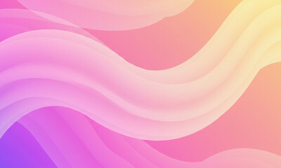 Fototapete - Abstract Colorful Waves Flowing Background Design