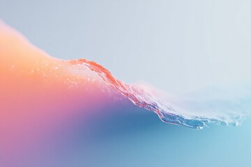 Poster - vibrant splash of colored liquid in mid-air against plain white backdrop