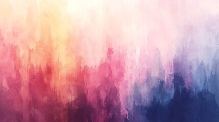 Poster - a captivating colorful abstract painting filled with soft pastel watercolors creating a unique artis