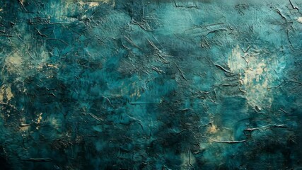Dark teal, gold abstract texture, blending artistic background with relief design
