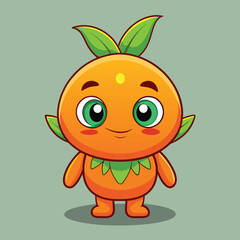 Poster - A cheerful cartoon robot with large, expressive eyes and a friendly smile stands against a bright yellow background, ideal for playful designs or children's illustrations.
