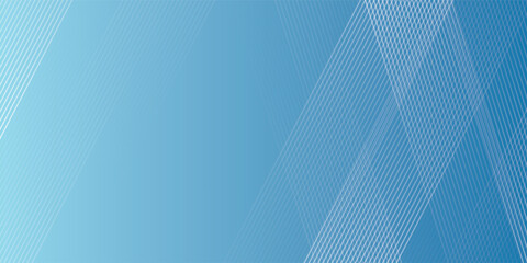 Wall Mural - concept minimal geometric blue lines abstract background. vector design