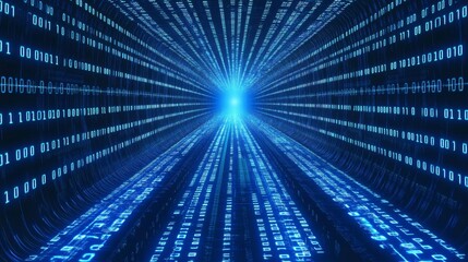 Poster - exploring the depths of data transmission in a digital tunnel virtual space graphic visualization fu