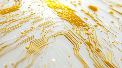 Poster - Circuit board design showcase modern technology lab graphic artwork abstract environment close-up view innovation concept