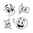 © Graphicistock - set of funny cartoon faces