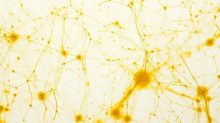 Poster - Neural connections in science lab microscopic view abstract content bright environment conceptual visualization