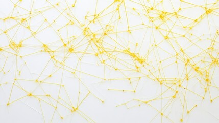 Poster - Dynamic yellow lines abstract art studio digital visuals minimalist environment close-up view contemporary concept