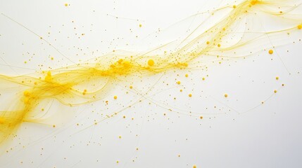Poster - Dynamic yellow abstract art studio digital artwork minimalist close-up modern design