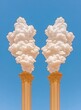© afterfast - Golden columns,  white clouds,  symmetrical