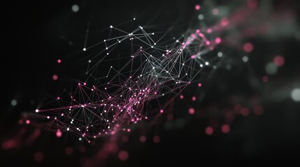 Poster - dynamic data visualization digital space abstract art futuristic environment close-up perspective ne