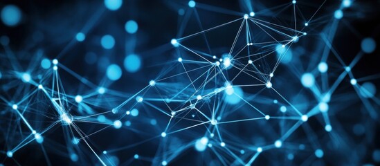 Poster - a captivating abstract image depicting interconnected nodes and