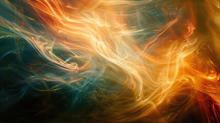 Poster - A breathtaking abstract composition featuring dynamic energy waves of light. This artwork captures the beauty of motion and vibrant colors, ideal for creative projects.