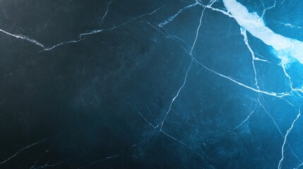 Wall Mural - Dark, textured marble with vibrant blue veins