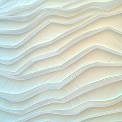 Poster - Artistic wave patterns abstract design paper texture minimalist. Elegant white floral wall art indoor gallery 3d texture display modern design close-up aesthetic appeal.