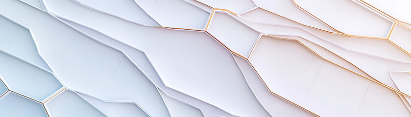 Poster - Artistic wave patterns abstract design paper texture minimalist. Elegant white floral wall art indoor gallery 3d texture display modern design close-up aesthetic appeal.