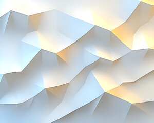 Poster - Artistic wave patterns abstract design paper texture minimalist. Elegant white floral wall art indoor gallery 3d texture display modern design close-up aesthetic appeal.
