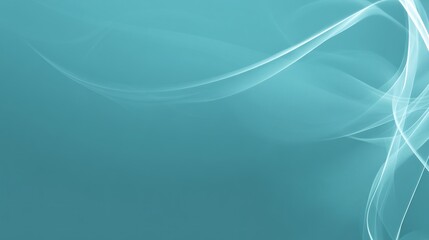 Poster - Teal background with ethereal, flowing white lines.