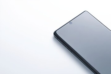 Poster - Minimalist close-up of modern smartphone on a clean surface