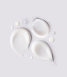 © Екатерина Клищевник - samples of cosmetic care products smear of cream and gel texture on a light background