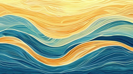 Poster - artistic curved lines resembling sea waves. stock photo --ar 16:9 --raw --v 6 job id: f36810b1-db8c-